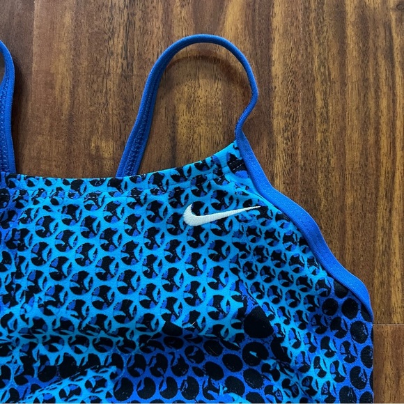 Nike Girls Nova Spark Racerback Blue One Piece Swimsuit size Girls 12 - Picture 3 of 8